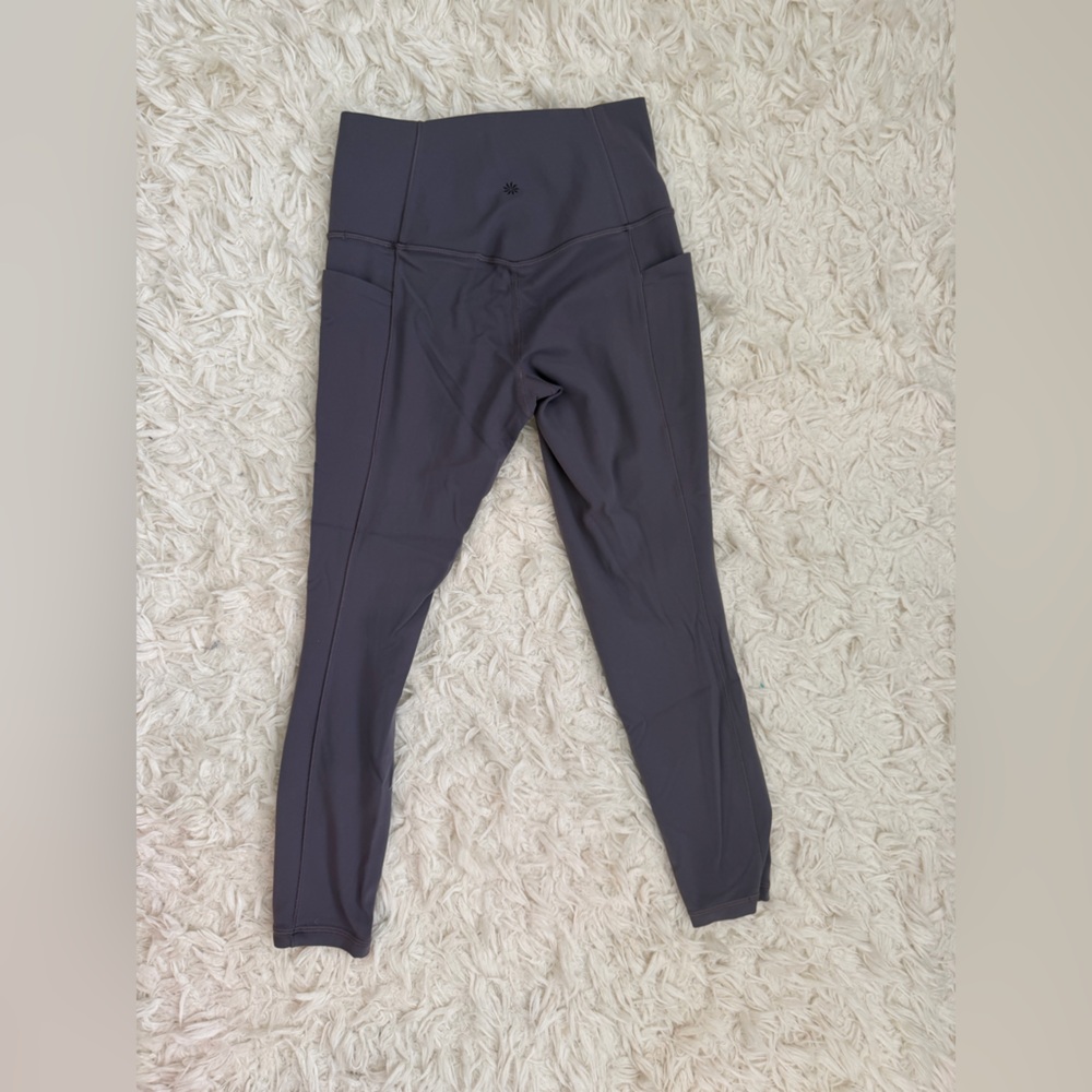 Athleta Salutation Stash pocket 7/8 Tight Leggings color Slate Size Small - Picture 5 of 8